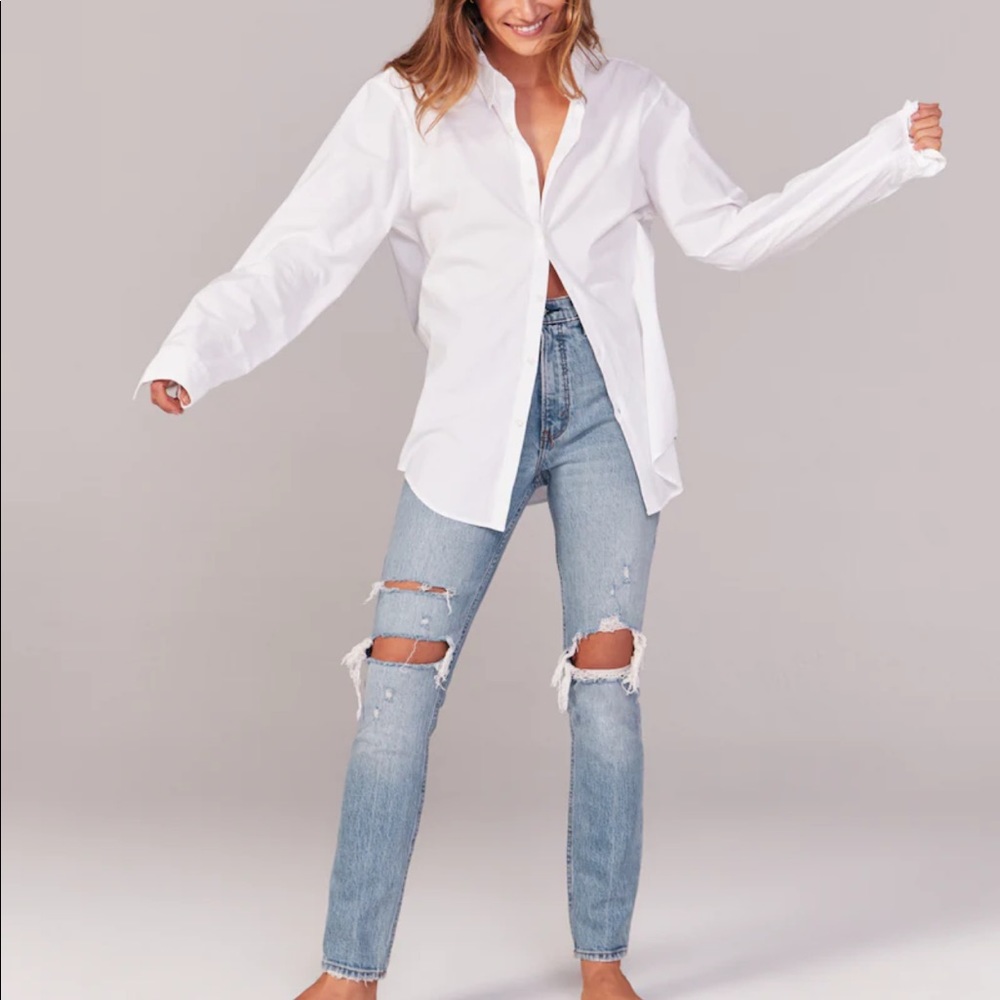 Abercrombie & Fitch Light Blue High Rise Jeans